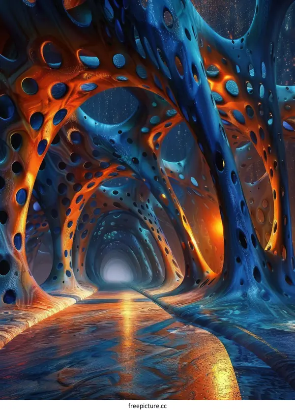 Electric tunnel of light