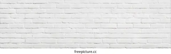 White Brick Wall Texture Background