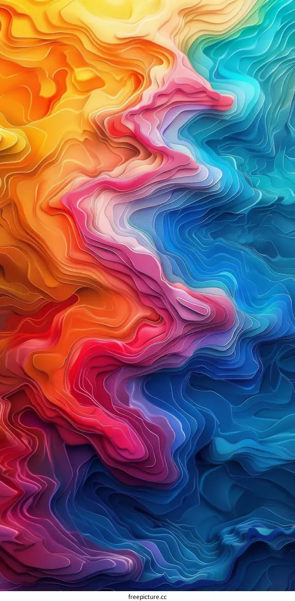 Abstract Fluid Art: A Symphony of Colors in Fluid Motion