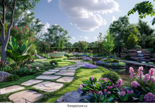 Garden Landscape Design Renders