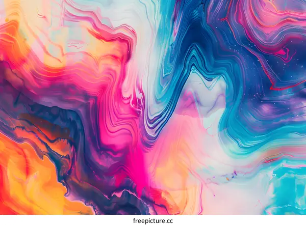 Abstract Swirls of Color