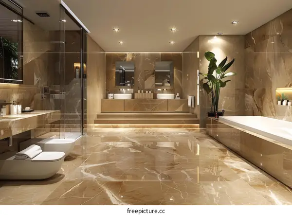 Luxury Modern Bathroom Design Renderings