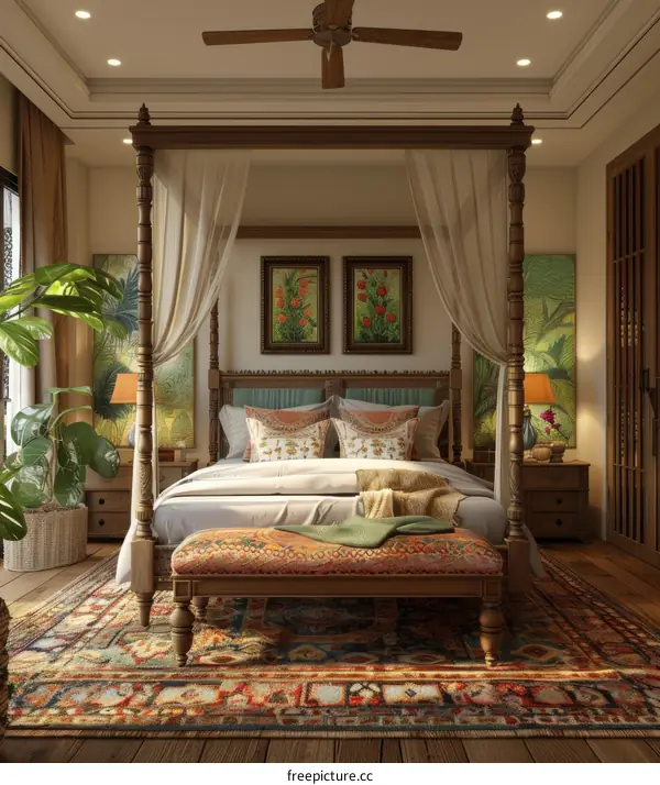 Cozy Vintage Bedroom Interior Design