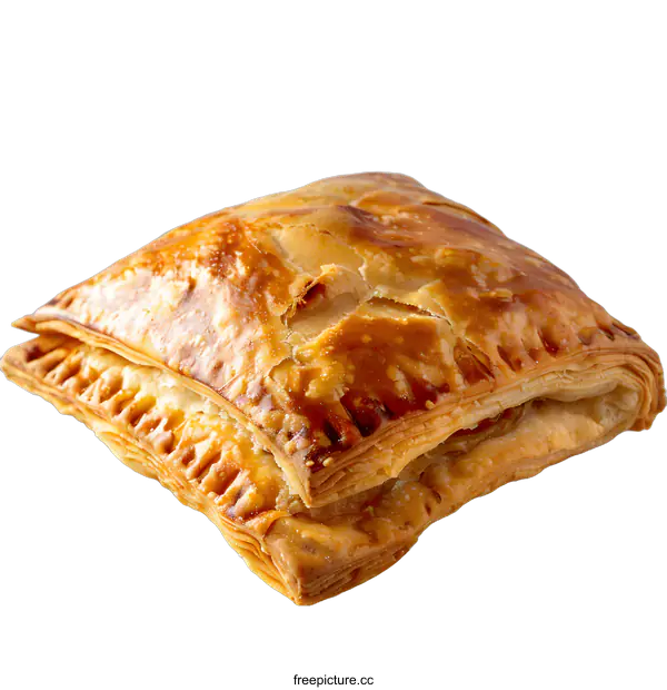 [Transparent Background PNG]A delicious pastry with a flaky crust