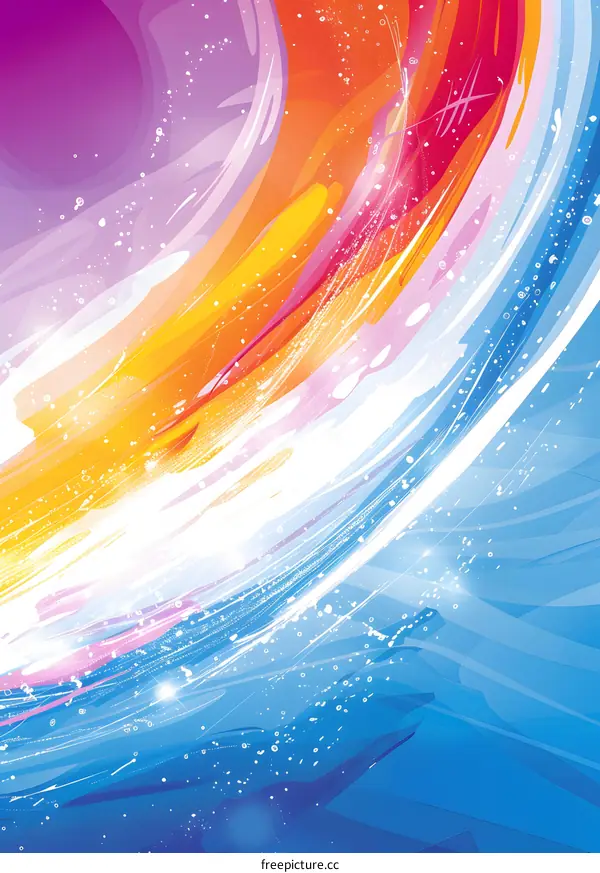 Abstract colorful swirls background