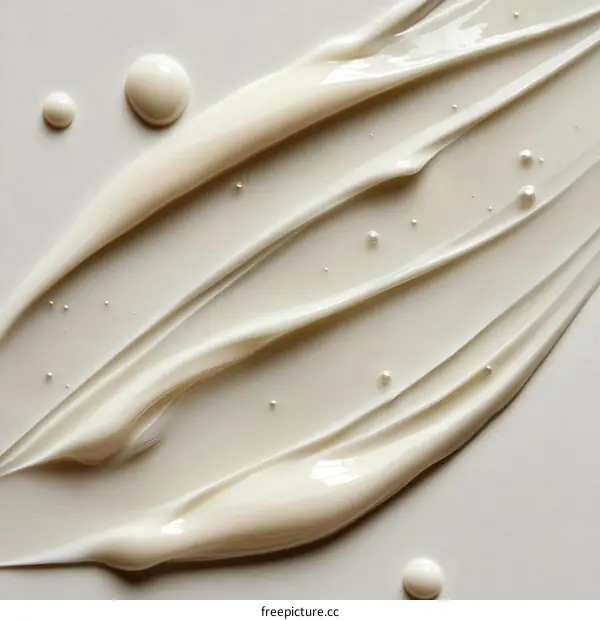 Cream Texture Beauty Product Closeup