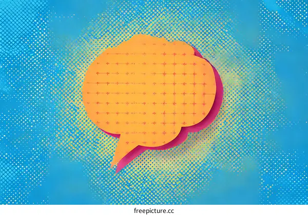 Pop Art Speech Bubble Illustration Background