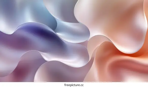 Abstract Gradient Smooth Flowing Shapes