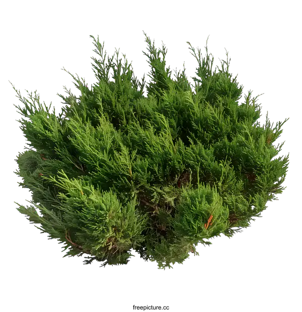 [Transparent Background PNG]Green Bush Plant Isolated On White Background