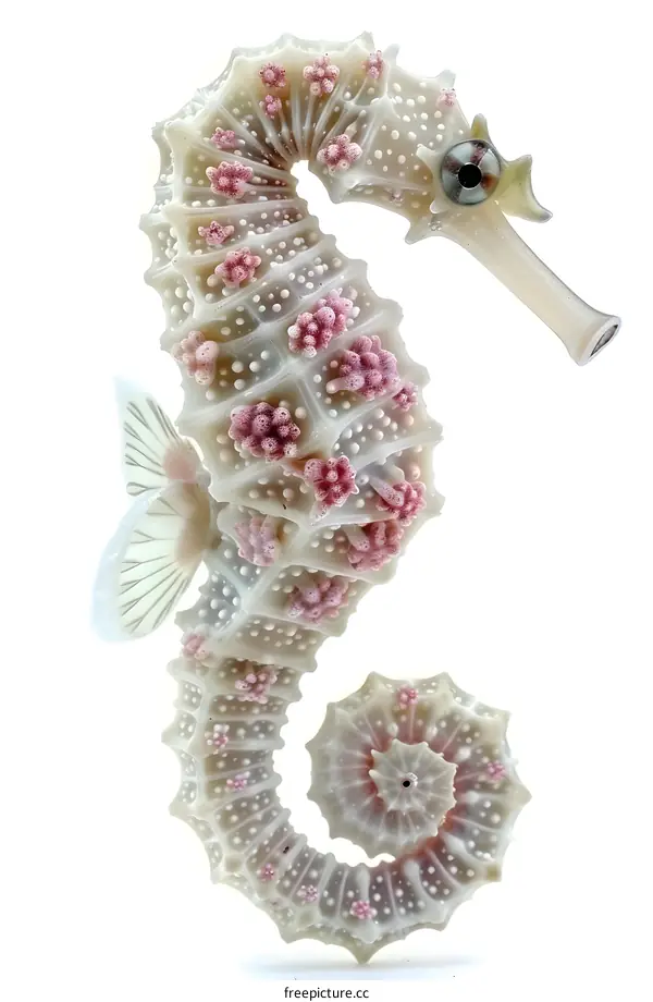 Seahorse On White Background