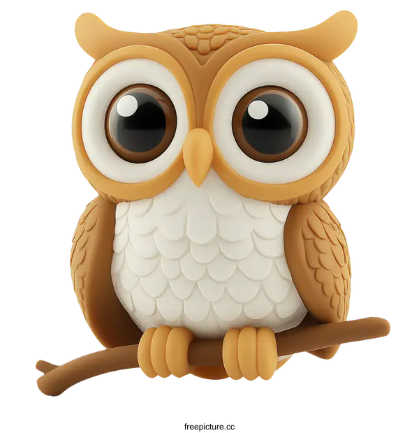[Transparent Background PNG]Cute Cartoon Owl Illustration