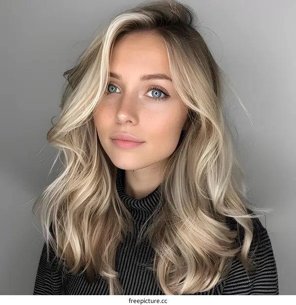 portrait of a beautiful blonde woman