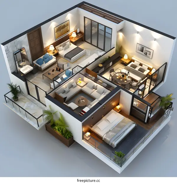 The architectural design of the house