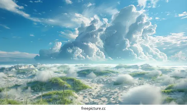 Dazzling Sand Dunes Underneath the Celestial Tapestry