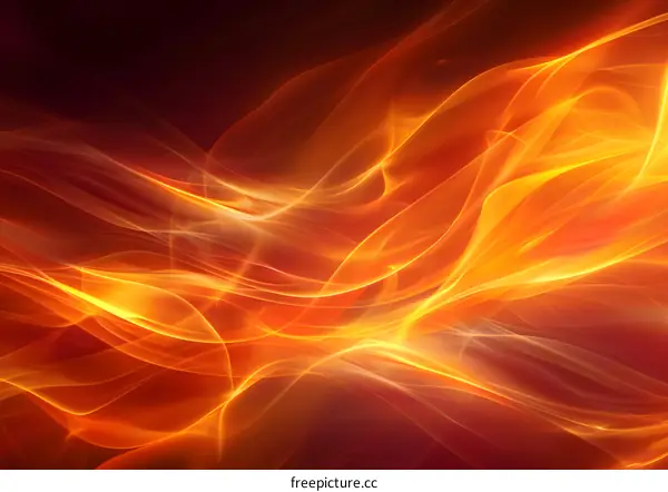 Abstract Flowing Fire Background