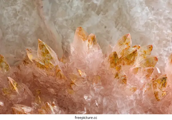Close Up of Pink Crystal Cluster