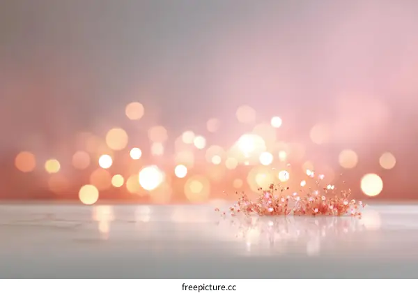 Rose Gold Sparkle Background Design