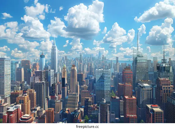 New York City Skyline with the Empire State Building