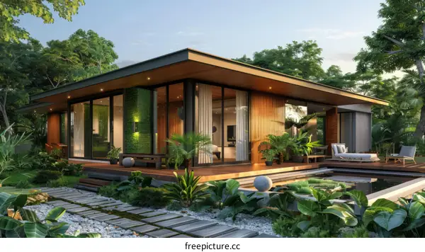 Luxurious Modern Tropical Villa Surrounded By Nature