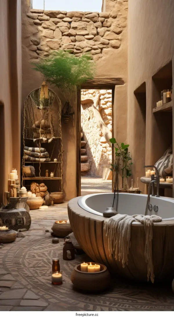 Bathroom in a luxury hotel