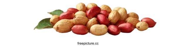[Transparent Background PNG]Close up of Peanuts with Leaves