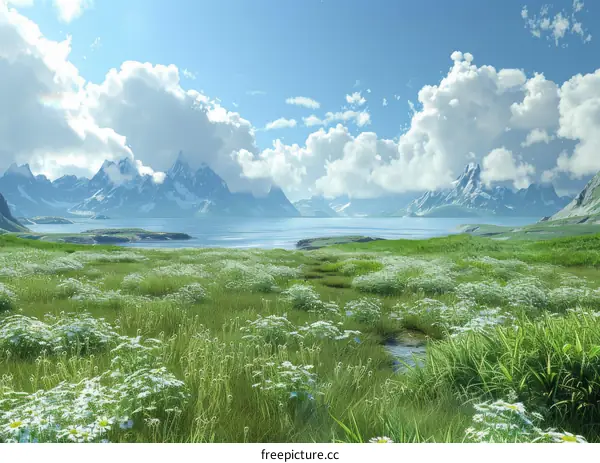 Stunning Mountain Meadow Landscape