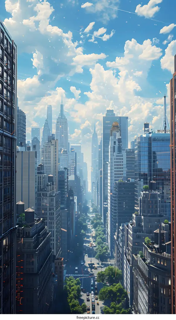 New York City Manhattan skyscrapers