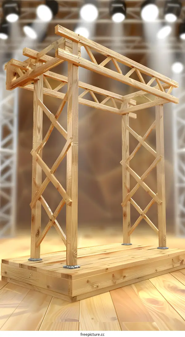 Wooden Archway Stage Construction