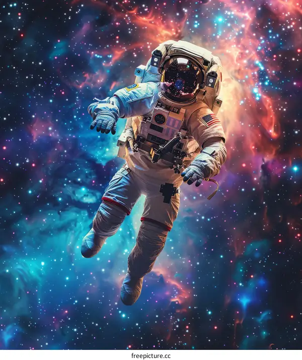 Astronaut Floating in Space