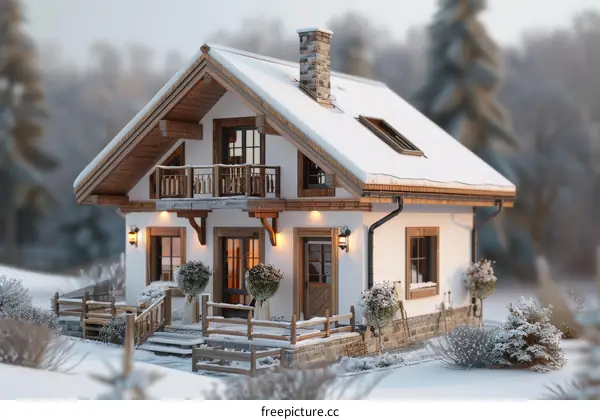 A cozy cabin in the woods