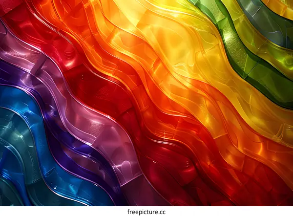 Colorful abstract waves background