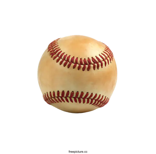 [Transparent Background PNG]Vintage Baseball Leather Ball