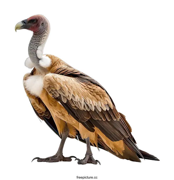 [Transparent Background PNG]Close up of a vulture