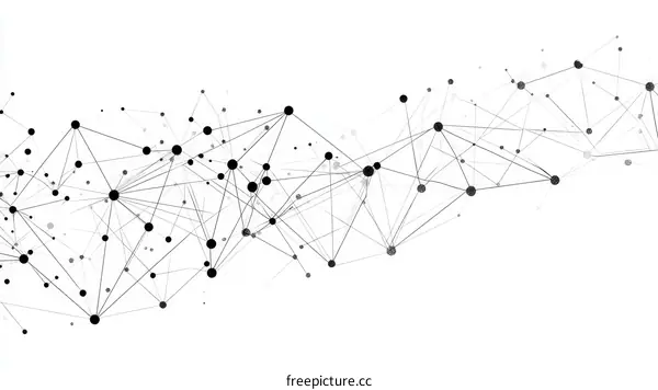 Abstract Network Connections Graphic Design