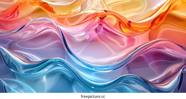Colorful abstract waves