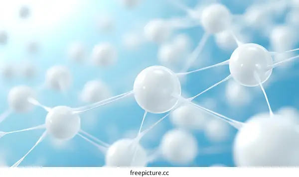 Abstract Molecules Illustration