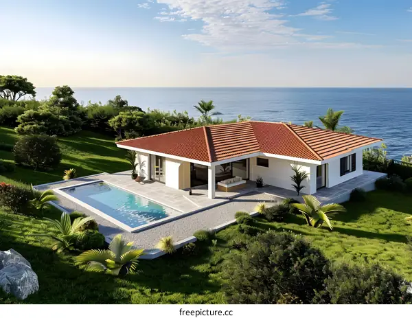 Modern Villa with Swimming Pool and Ocean View