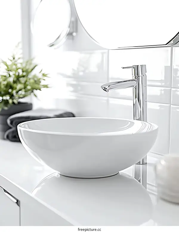 Modern Bathroom Sink and Faucet