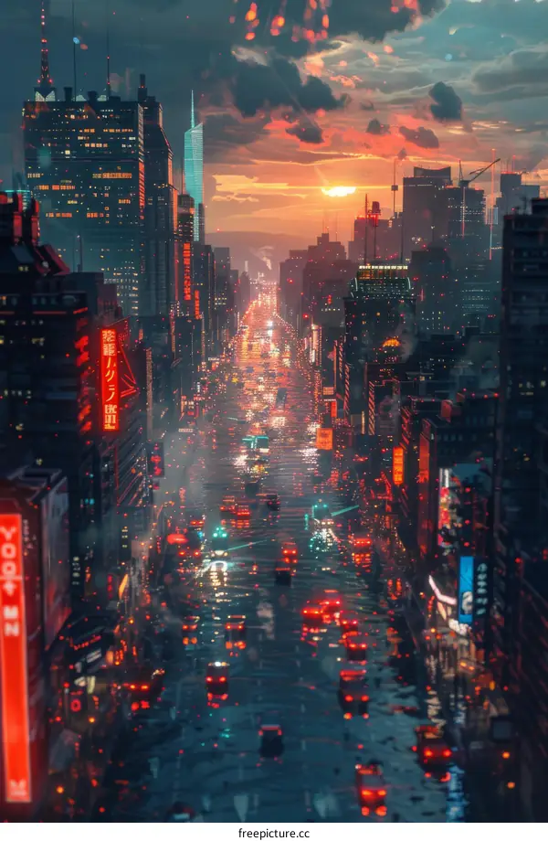 Science Fiction City Street