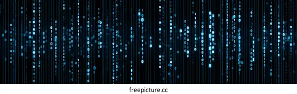Binary Code Digital Abstract Background Image