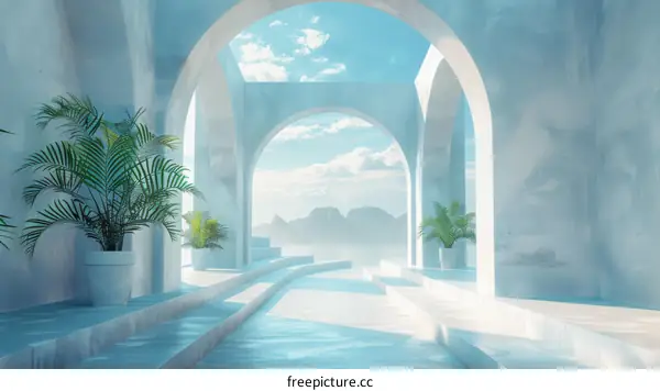 Modern Arched Passageway