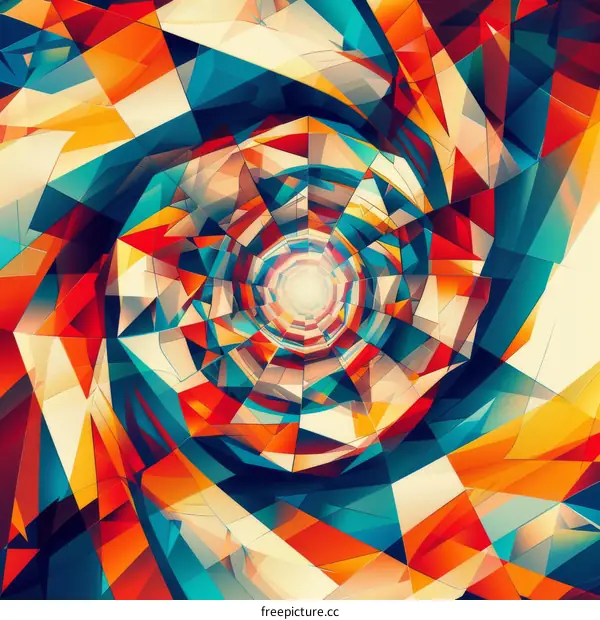 Mesmerizing 3D Tunnel of Lights