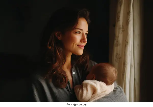 Mother and Baby by the Window