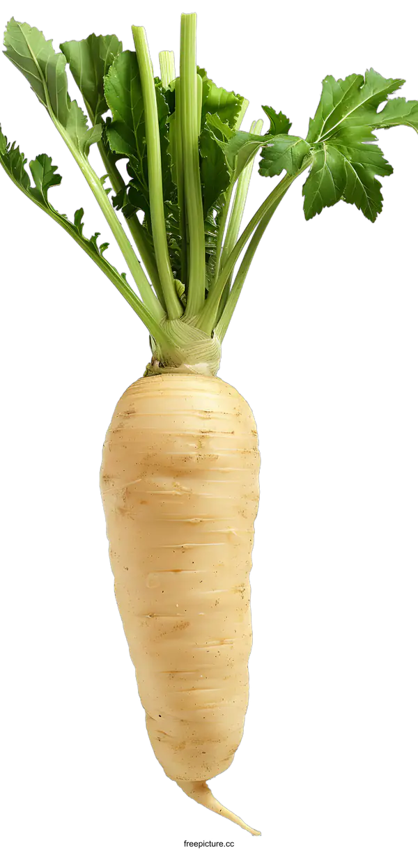 [Transparent Background PNG]Fresh Parsnip Isolated On White Background