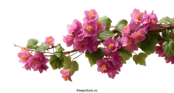 [Transparent Background PNG]Beautiful Pink Flowers in Full Bloom