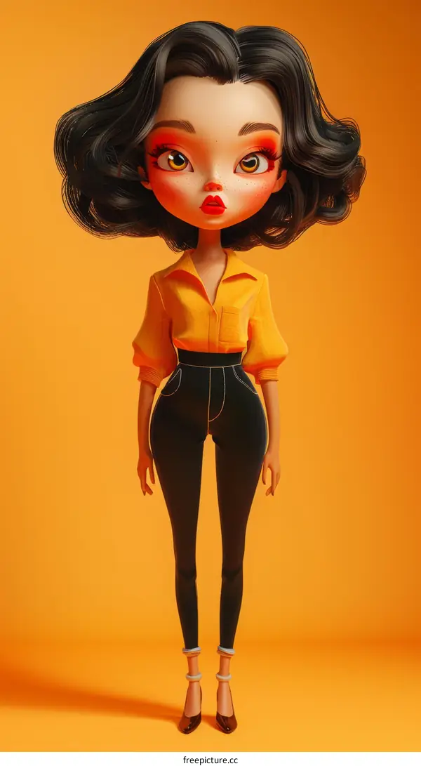 3D rendering of a cartoon character