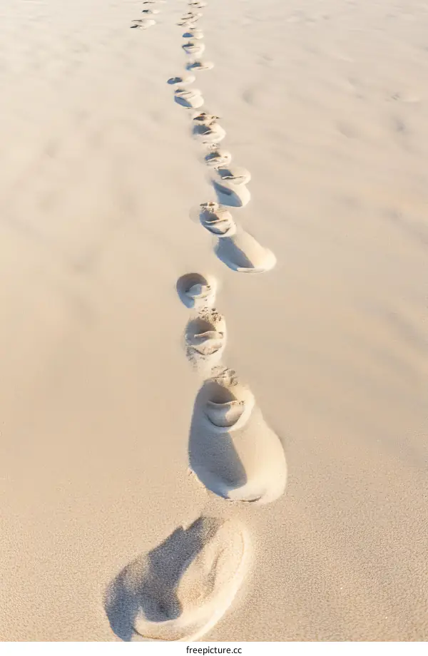 Footprints in the sand