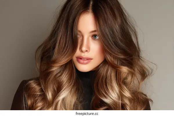 Beautiful Woman with Gorgeous Curly Hair