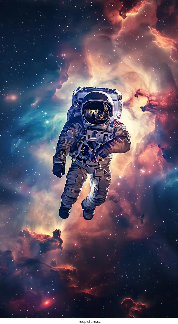 Astronaut Floating in Space