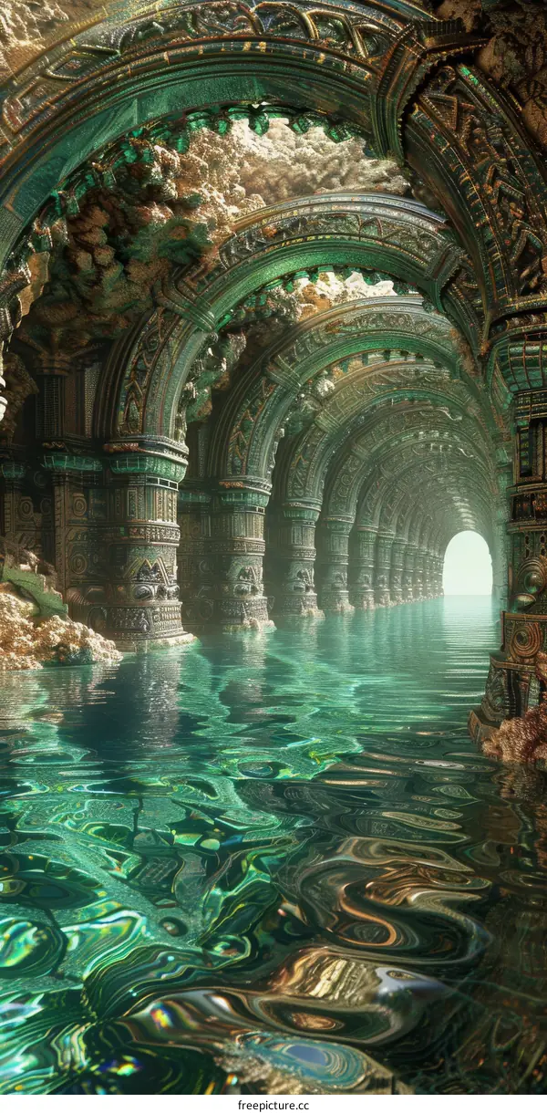 Enchanted Green Crystal Palace